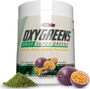 EHP Labs OxyGreens Super Greens Powder - Spirulina & Chlorella Superfood, Green Juice Powder & Greens Suplementos con Fibre Prebiótico, Antioxidantes & Immunity Support, 30 Serves (Passionfruit)