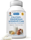 ANDREW LESSMAN Calcium Magnesium Intensive Care 1000 Capsules - Bone and Skeleton Health Essentials. Easy to Swallow Capsules, Super Soluble Fine Powder. Gentle to Even The Most Sensitive Stomachs