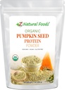 Z Natural Foods Organic Pumpkin Seed Protein Powder - Nutrient-Dense Fiber Supplement, Vegan Pumpkin Protein Powder for Hair Skin Nails Muscle Health - Ideal para Smoothies Shake Baking Recipes, 1 lb