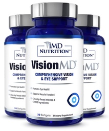 1MD Nutrición VisionMD Eye Vitamin CARMIS - con Lutein " Zeaxanthin " soporta Vision Health, Everyday Eye Strain, " Ochasional Dry Eye " 90 Softgels (3-Pack)