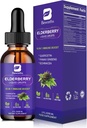 Elderberry Syrup  Quercetin Black Elderberry Liquid Drop with Quercetin, Panax Ginseng for Immune Support ← Sambucus Elderberry with Vitamin C and Zinc, D3 ← Vegan ← No-GMO ← Original