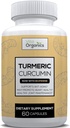 Curcumina Turmérica 1300mg - Soporte de Inflamación Extranjera de Fuerza - Alta Absorción con Extracto Pepper Negro - Suplemento de Apoyo Conjunto de Curcuminoides 95% - 60 cápsulas
