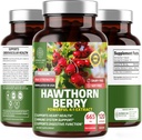 N1N Premium Hawthorn Berry Capsules [Max Strength, 2660mg] All Natural Hawthorn Extract Suplemento para apoyar la inmunidad, 120 caps