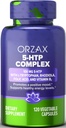ORZAX 5-HTP 200mg Suplemento Cápsulas con L-Tryptophan, Rhodiola, Vitamina B2, y ácido fólico - Apoya Vitalidad y Suplementos de Paz Interior 100mg 5HTP Por Serving, 120 Cápsulas