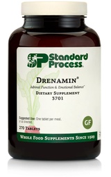 Standard Process Drenamin - Complemento de Función Adrenal para Respuesta al Estrés Saludable - Soportes Producción de Energía saludable " Metabolismo - Libre de gluten, No-Dairy " Non-Soy - 270 Tablets (270 Servings)