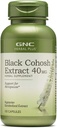 GNC Herbal Plus Negro Cohosh Extracto 40mg Suplemento, Vegetariano, Apoyo a la menopausia, 100 Servimientos