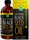 MAJU's Black Seed Oil 16oz: 3X Thymoquinone, Cold Pressed, 100% Turkish Black Cumin Nigella Sativa Seed Oil (Better Than Organic), Non-GMO, 100% Liquid Pure Blackseed Oil, Glass Bottle