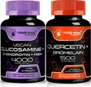 WELLNESS LABSRX Glucosamine Chondroitin MSM  durable Quercetin with Bromelain Capsules