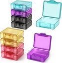 Cute Small Travel Pill Box, Urekt 10 pcs Mini Pocket Pill Organizer Daily Single Pill Containers Portable Medicine Holder for Purse Vitamin Fish Oil Supplements