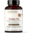 ROOTED El extracto de hongos de pelo de Turquía de Active Capsules  durable Heart Health, Stress Relief, Liver. USDA Organic, 35% Beta Glucans, Certified Organic (120 cápsulas)