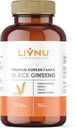LivNu ← Premium Korean Black Panax Ginseng ¦ High Ginsenosides for Energy, Focus, Performance, Stamina, and Immune Support ← Vegan Pills