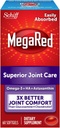 Omega-3 Krill Oil and Joint Supplement - Megared Joint Care 60 softgels - EPA/DHA ácidos grasos, Antioxidantes, ácido hialurónico, No pescado burp aftertaste as with Fish Oil