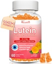 Lutein y Zeaxanthin Suplementos Gummies, Advanced Eye Vitamin Supplement with Bilberry, Saffron, Grape Seed, Omega 3 para Macular Health, Dry Eye, Visual Function - Orange Flavor, 60 Condes
