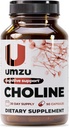 UMZU Choline Supplement for Cognitive and Hormonal Support ¦ Acetylcholine Booster ayuda a Brain Focus, Memory & Metabolism  promueve Liver Health &amp; Estrogen Balance (30 Day Supply tención 90 cápsulas)