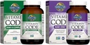 Jardín de la Vida Vitamina K2, K1, Zinc &amp; Vitamina C - Complejo de Vitamina Vegana para Hueso, Corazón, Apoyo Inmunitario &amp; Digestión Saludable - 60 Day Supply