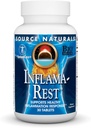 Fuente Naturales Inflama-Rest - Herbal &amp; Mineral Blend with Turmeric, Boswellia, Ginger, Quercetin - Maximum Stress Relief & Relaxation - 30 Tablets