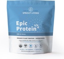 Sprout Living Plant Based Protein &amp; Superfoods Powder, Original, Unflavored ¦ Orgánica Protein Powder, Vegan, Non Dairy, Non-GMO, Gluten Free, Sugar Free, Perfect Keto Drink Mix (5 lb)