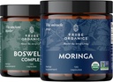 TRIBE ORGANICS Vitality Duo - Complejo Boswellia - Moringa - para soporte conjunto, alivio muscular, energía, pérdida de peso, función cerebral