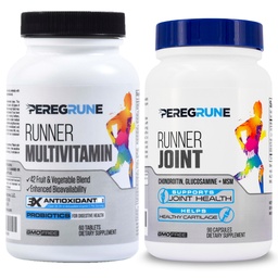 Runner Multivitamin &amp; Joint Support Suplemento – Antioxidantes, Complejo de vitamina B, Probióticos para la salud, energía, resistencia, recuperación - Glucosamine Chondroitin, MSM – GMP Running Suplementos