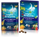 Enzima nocturna, Enzimas digestivos diarios, Frutas de Plum verde y verduras con probióticos, Bloating de alivio, mejor calidad del sueño, para hombres y mujeres, promover la salud digestiva- 30 tabletas