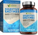 Enzimas digestivas de vitamina Bounty - Prebióticos con 18 Enzimas, Enzimas digestivas para mujeres y hombres, Suplemento de la digestión, Ayuda para romper grasas, proteínas y carbohidratos - 30 cápsulas