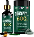 (Bundle) Liquid Chlorophyll Drops " Chlorophyll Capsules - Energía Natural, Apoyo Inmunitario, Frescura Interna y Suplemento Antioxidante
