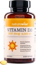 NatureWise Vitamina D3 4000iu (100 mcg) 1-Año de suministro para soporte inmunitario, función muscular saludable y salud ósea - No GMO, libre de gluten en aceite orgánico de oliva virgen extra, (Mini Softgel), 360 Conde