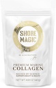 Zapato Magic Premium Collagen Powder marino – Hidrolyzed Tipo I, II, III < IV Peptides de Pesca Salvaje para la piel, el cabello, uñas &amp; articulaciones, 14 Servimientos