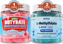 Butyrate con Probiótico + Prebiótico + Postbiótico, L-MetilFolate 15mg Gummies