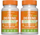 Marcas básicas – Zinc Orange Defend - 100 Lozenges - Natural Orange Flavor Zinc-Lozenges - Immune Boost, Cold Relief, Non-GMO, Zinc Acetate & Vitamina C - 2-Pack