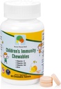 Raise Them Well Kids Vitamin C &amp; Immune Support, Citrus Chewables for Children, Natural Immune Booster with Zinc &amp; Elderberry + Kids Vitamin PDF, Doctor Formulado, 60 Tasty Tablets