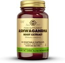 Solgar Ashwagandha Root Extract - 60 cápsulas vegetales - potencia completa estandarizada (SFP) - No GMO, Vegan, Gluten &amp; Dairy Free, Kosher - 60 piezas