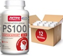 Jarrow Formulas PS100 Phosphatidylserine 100 mg, Dietary Supplement for Brain Health and Cognition Support, 120 Softgels, 40-120 Day Supply, Pack of 12