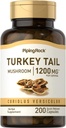Piping Rock Turquía Tail Mushroom Capsules 1200mg ← 200 Pills ← Coriolus Versicolor ← Herbal Extract Supplement ← Non-GMO, Gluten Free