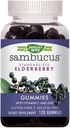 Camino de la Naturaleza Sambucus Elderberry con vitamina C y zinc, 120 Gummies