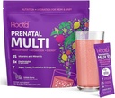 Polvo multivitamínico prenatal con electrolitos 3X - 25 vitaminas " minerales " , folato, hierro, vitamina D3, 7 superalimentos " Probióticos, vitaminas libres de azúcar " hidratación 24 vitaminas mix Packets