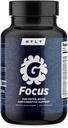 G Focus by HTLT tención for Focus, Mood, and Cognitive Support TEN Alpha GPC, Rhodiola Rosea, Lion’s Mane, Gotu Kola, Ginkgo Biloba, " Huperzine A Supplement TEN (120 Capsules)
