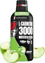 PROSUPPS L-Carnitine Liquid 3000, Zapatos líquidos libres de estimulantes para hombres y mujeres - Clean Workout Drink for Energy, Performance &amp; Muscle Recovery - No Sugar, No Carbs - 31 Servings, Green Apple