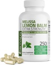 Bronson Melissa Lemon Balm Extra Strength, Non-GMO, 250 cápsulas vegetarianas