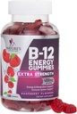 B-12 Vitamina Gummies 4500mcg - Extra Strength B12 Gummy Chewables for Energy Metabolism &amp; Immune Support - Suplemento dietético para Mujeres, Hombres, " Niños - No GMO, Vegan, Berry Flavor - 120 Conde