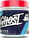 GHOST Size Muscle Builder Dietary Supplement - Natty, 30 Servings - Muscle Growth and Strength Building Supplements for Men & Mujer - Creatine, Betaine & Beta-Alanine - Free of Sugar & Gluten, Vegan