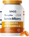 NYO3 Vitaminas Oculares con Lutein y Zeaxanthin,Fórmula Ocular patentada,Recomendada por NIH,Bilberry avanzada &amp; Astaxanthin,Vitamins A, C, E, B12 &amp; Minerals, Eye Health & Vision Protection, 60 Softgels