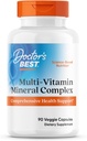 Médicos Mejor Complejo Mineral Multi-Vitamin, Soporte Integral de Salud, No-GMO, Gratuito Gluten, Vegano 90 cápsulas