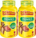 L’il Critters Immune C Daily Gummy Supplement Vitamin for Kids, for Vitamin C, D and Zinc for Immune Support, Orange, Lemon and Cherry Flavors, 190 Gummies (Pack of 2)