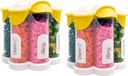 Extra Large Pill Organizer Daily, Weekly, Monthly Supplement Bottle, Cute Blossom Pill Dispenser with 7 XL Compartments (2 Pack Combo) (Yellow 2 Pack)