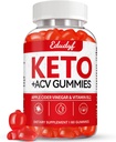 Keto ACV Gummies - 60 cuenta Gluten-Free, Gelatin-Free Apple Cider Vinegar Gummies con B12 para Keto Support, Vegetarian, Unique Flavor, Ideal Bottled Suplemento para Hombres &amp; Mujeres