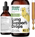 Forever Puppy Lung Support Drops for Dogs - Respiratory Health Supplements - Mullein Leaf &amp; Echinacea Herb for Lungs - Liquid Dog Vitamins and Supplements - Sugar &amp; Alcohol-Free Tincture - 4 fl oz