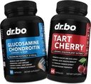 Glucosamine Chondroitin MSM Turmeric " Tart Cherry - Joint Health Supplement Knee Bone " Joints, Purge Uric Acid Cleanse Flush Antioxidant Pills - Joint Support Pills " Tart Cherry Extract Capsules