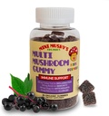 Mini Mushy's Organic Immune Support Daily Gummies ← Turquía Tail, Reishi, Chaga Mushrooms, Elderberry  durable for Kids Ages 2+ Color natural, Alergía Amiga, Bajo Azúcar ← Strawberry Flavor - 30 Conde