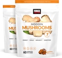 Factor de fuerza Mushrooms Soft Chews, Mushroom Suplemento con Lions Mane, Turquía Tail, &amp; Cordyceps para apoyar energía, inmunidad, " Digestión, Cinnamon Roll, 120 Soft Chews, 2-Pack